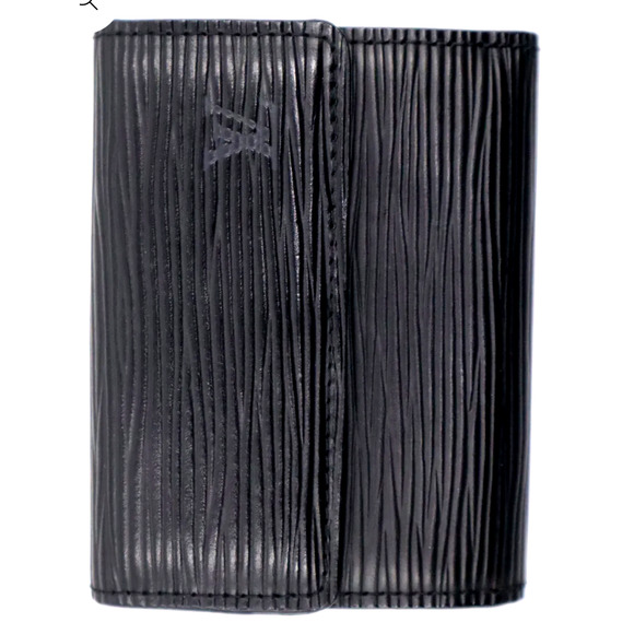 Louis Vuitton Ludlow Compact Epi Leather Coin Purse Card Wallet Black Authentic - Picture 2 of 14